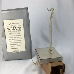 Restoration Hardware Silver Stocking Holder